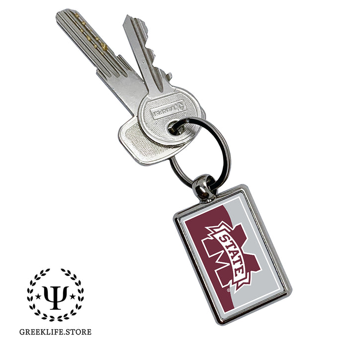Mississippi State University Keychain Rectangular