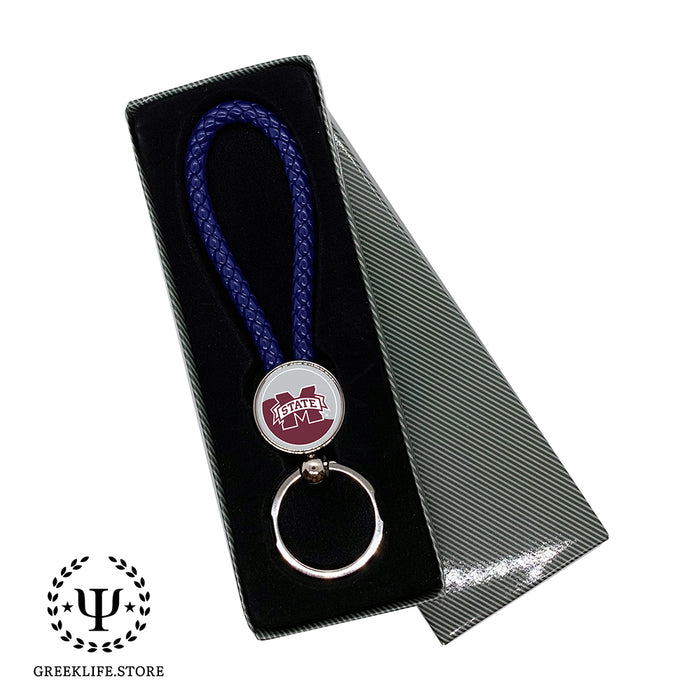 Mississippi State University Keychain Round