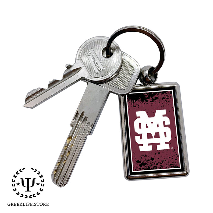 Mississippi State University Keychain Rectangular
