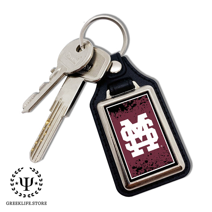 Mississippi State University Keychain Rectangular