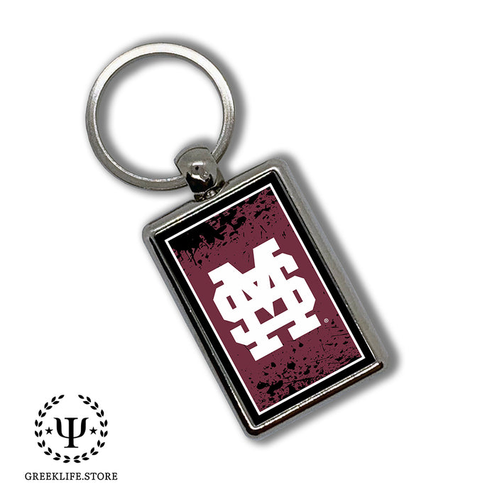 Mississippi State University Keychain Rectangular