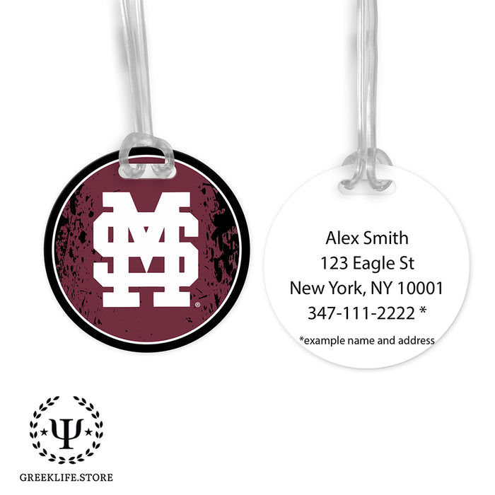 Mississippi State University Luggage Bag Tag (round)