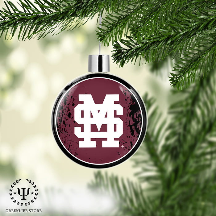 Mississippi State University Christmas Ornament Flat Round