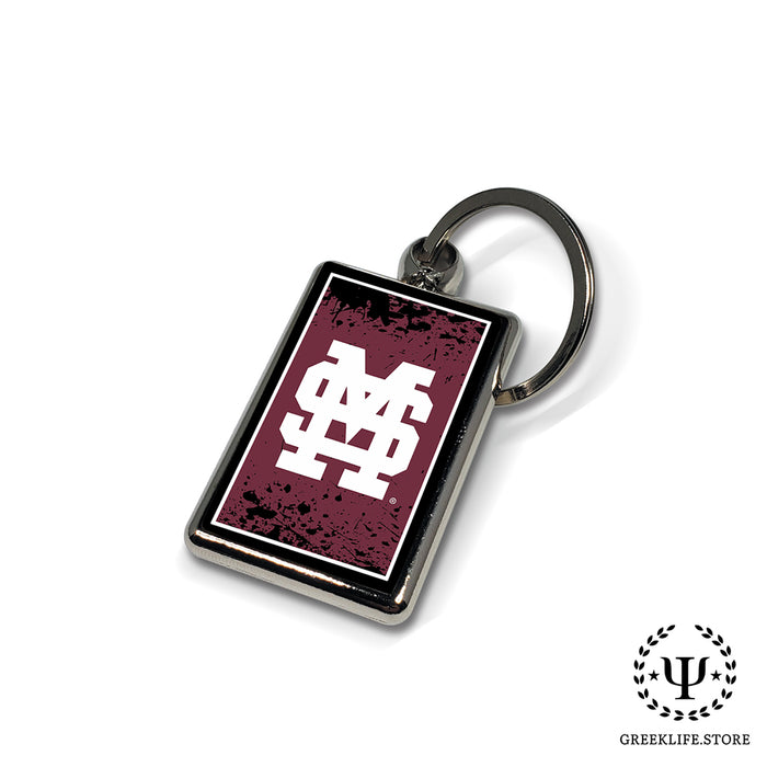 Mississippi State University Keychain Rectangular