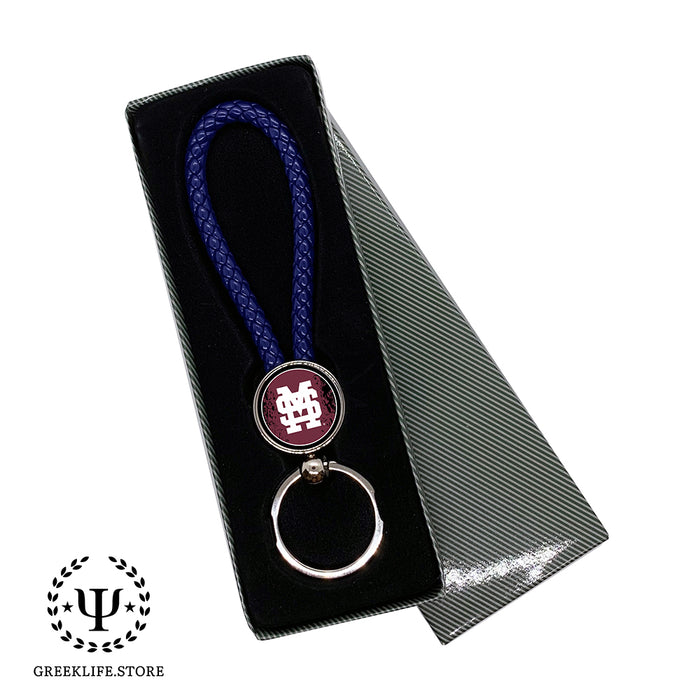 Mississippi State University Keychain Round