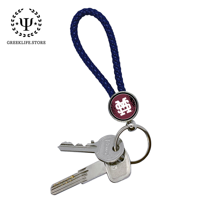Mississippi State University Keychain Round