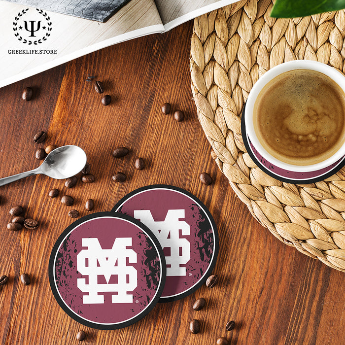Mississippi State University Beverage Coasters Round (Set of 4)