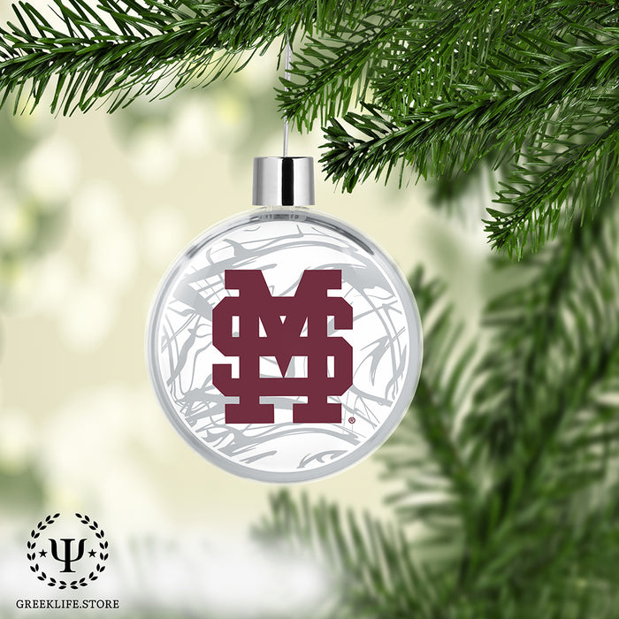 Mississippi State University Christmas Ornament Flat Round