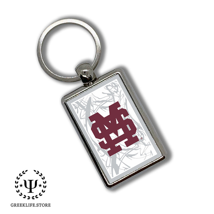 Mississippi State University Keychain Rectangular