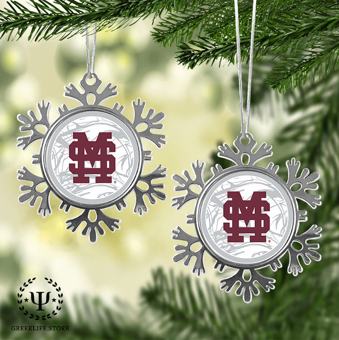 Mississippi State University Christmas Ornament - Snowflake Metal