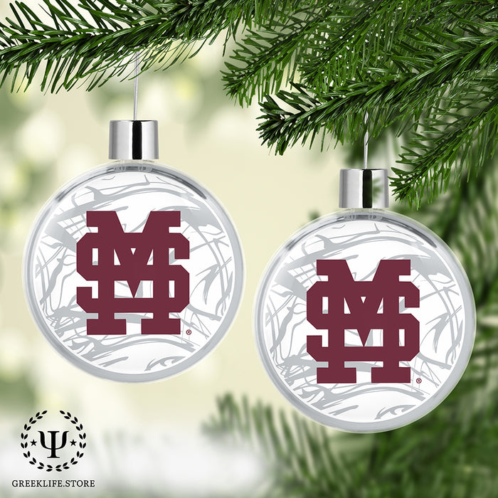 Mississippi State University Christmas Ornament Flat Round