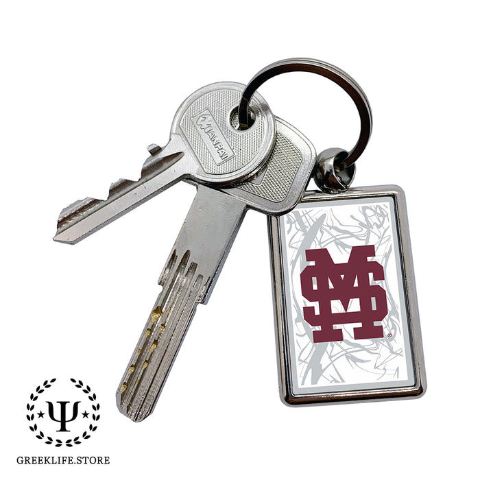 Mississippi State University Keychain Rectangular