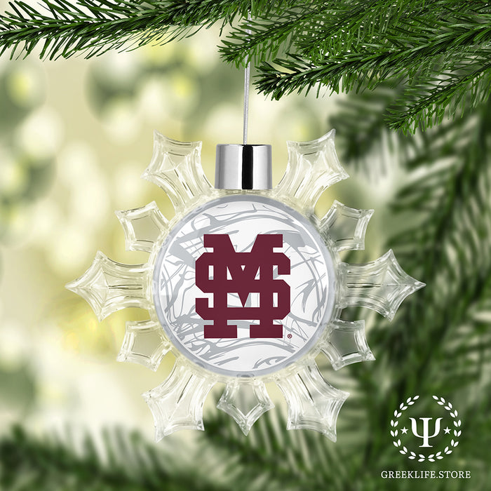 Mississippi State University Christmas Ornament - Snowflake