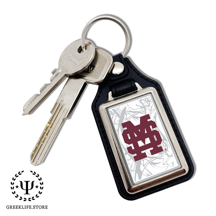 Mississippi State University Keychain Rectangular