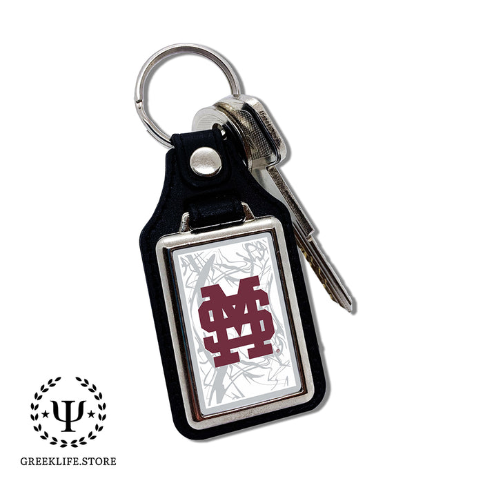 Mississippi State University Keychain Rectangular