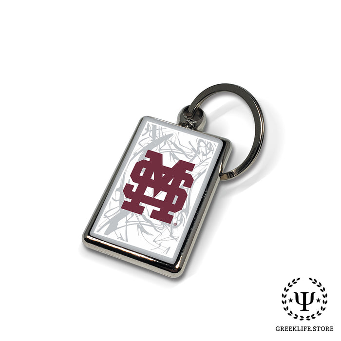 Mississippi State University Keychain Rectangular
