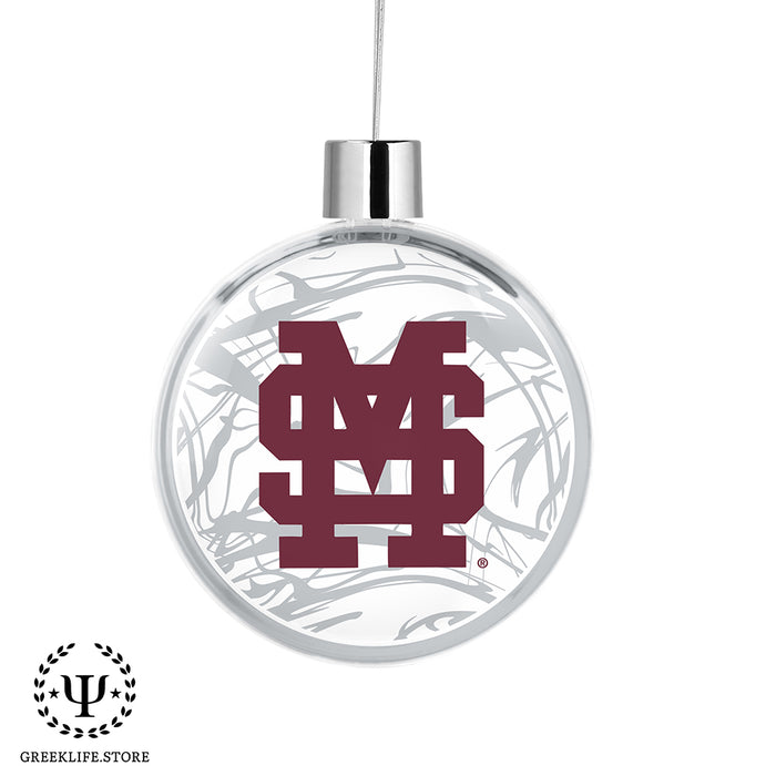 Mississippi State University Christmas Ornament Flat Round