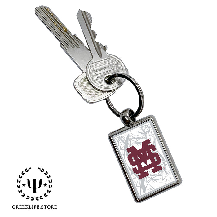 Mississippi State University Keychain Rectangular