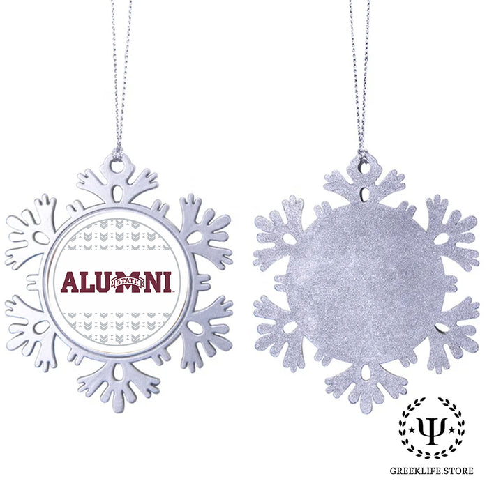 Mississippi State University Christmas Ornament - Snowflake Metal