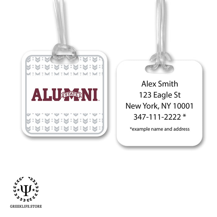 Mississippi State University Luggage Bag Tag (square)