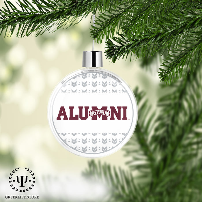 Mississippi State University Christmas Ornament Flat Round