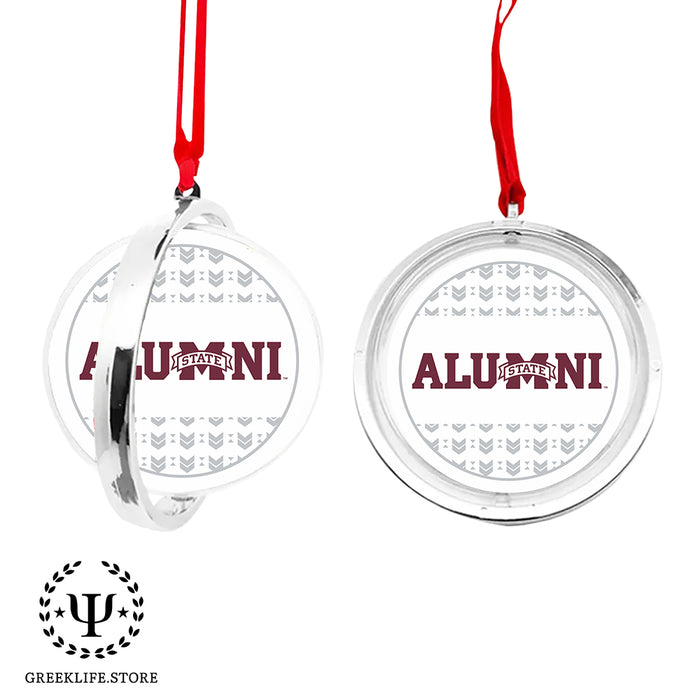 Mississippi State University Christmas Reversible Flat Round Ornament