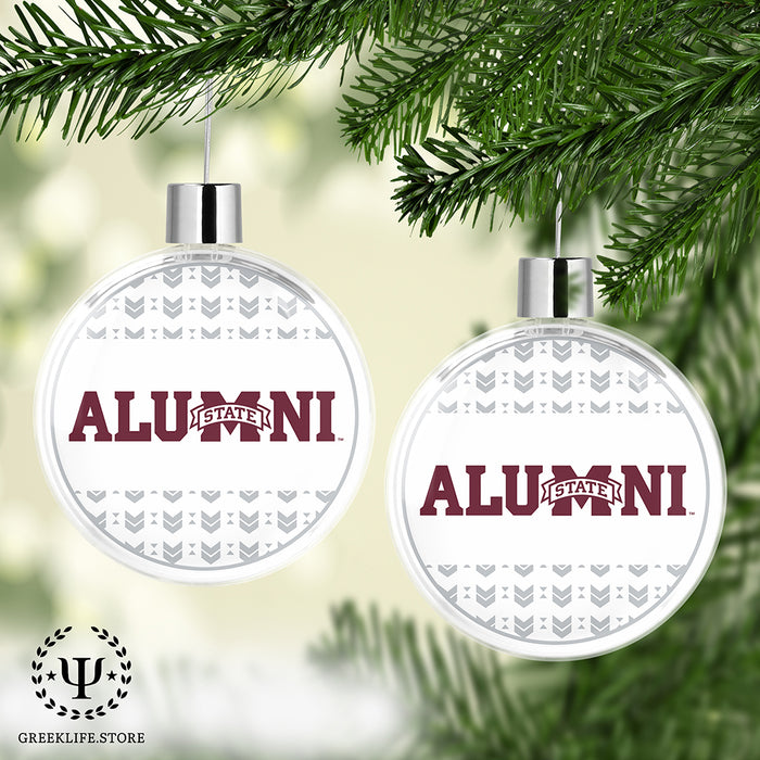 Mississippi State University Christmas Ornament Flat Round