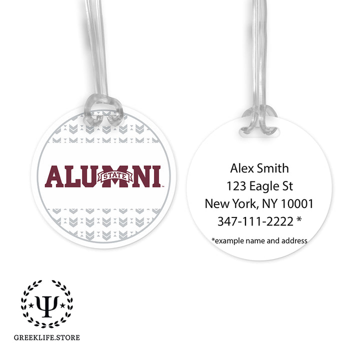 Mississippi State University Luggage Bag Tag (round)