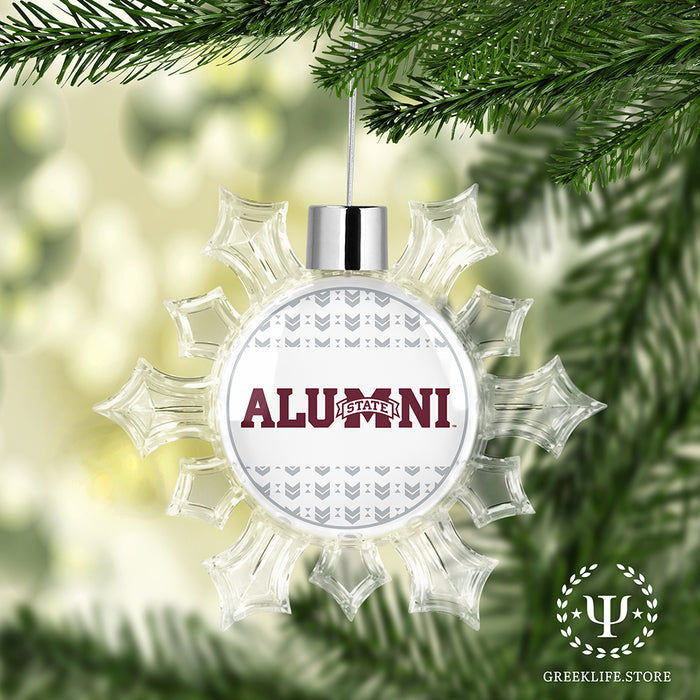Mississippi State University Christmas Ornament - Snowflake