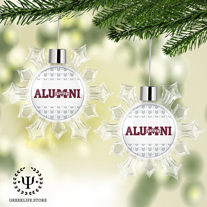 Mississippi State University Christmas Ornament - Snowflake