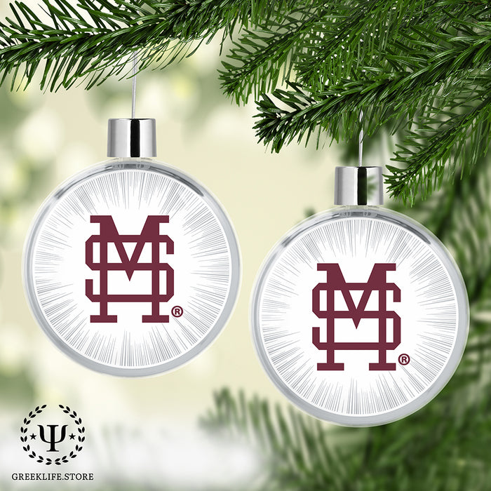 Mississippi State University Christmas Ornament Flat Round