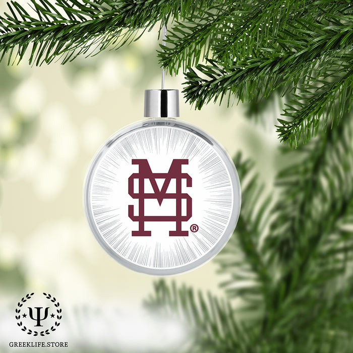 Mississippi State University Christmas Ornament Flat Round