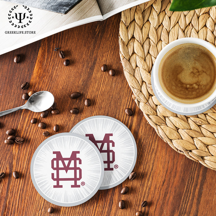Mississippi State University Beverage Coasters Round (Set of 4)