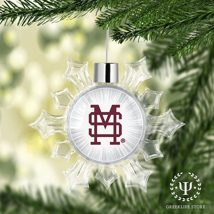 Mississippi State University Christmas Ornament - Snowflake