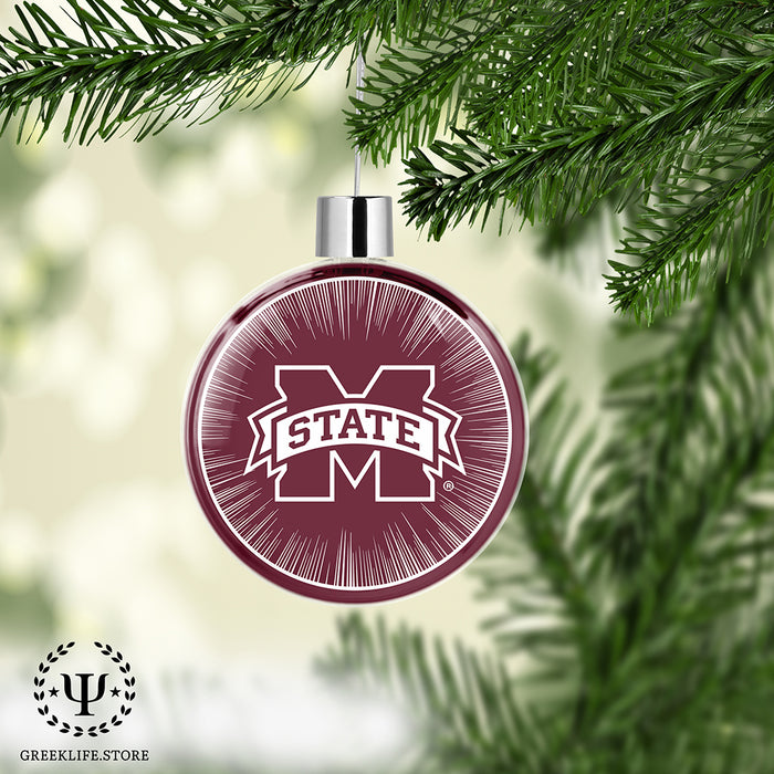 Mississippi State University Christmas Ornament Flat Round