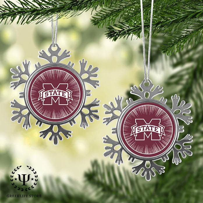 Mississippi State University Christmas Ornament - Snowflake Metal