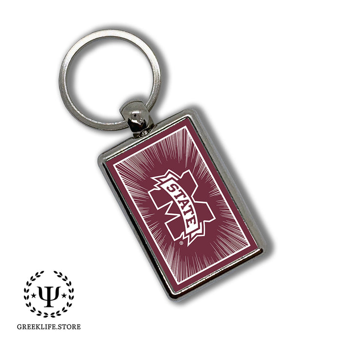 Mississippi State University Keychain Rectangular