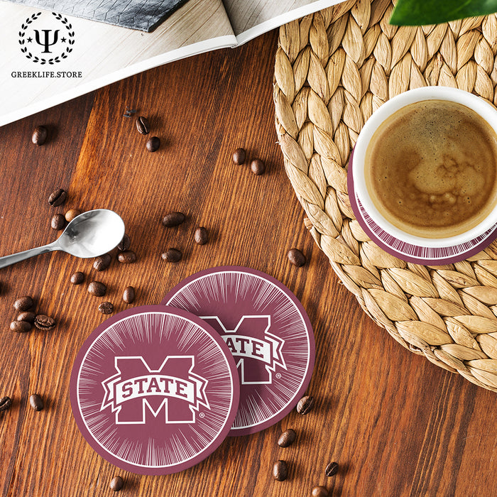 Mississippi State University Beverage Coasters Round (Set of 4)