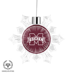 Mississippi State University Christmas Ornament - Snowflake Metal