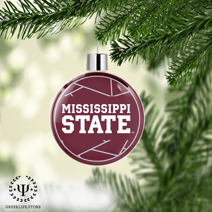 Mississippi State University Christmas Ornament Flat Round