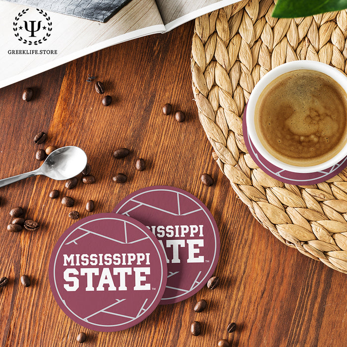 Mississippi State University Beverage Coasters Round (Set of 4)