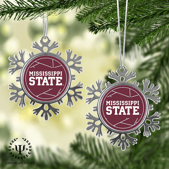 Mississippi State University Christmas Ornament - Snowflake Metal