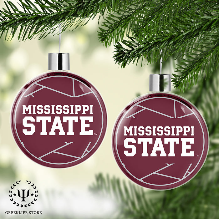 Mississippi State University Christmas Ornament Flat Round