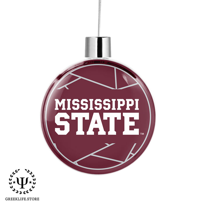 Mississippi State University Christmas Ornament Flat Round