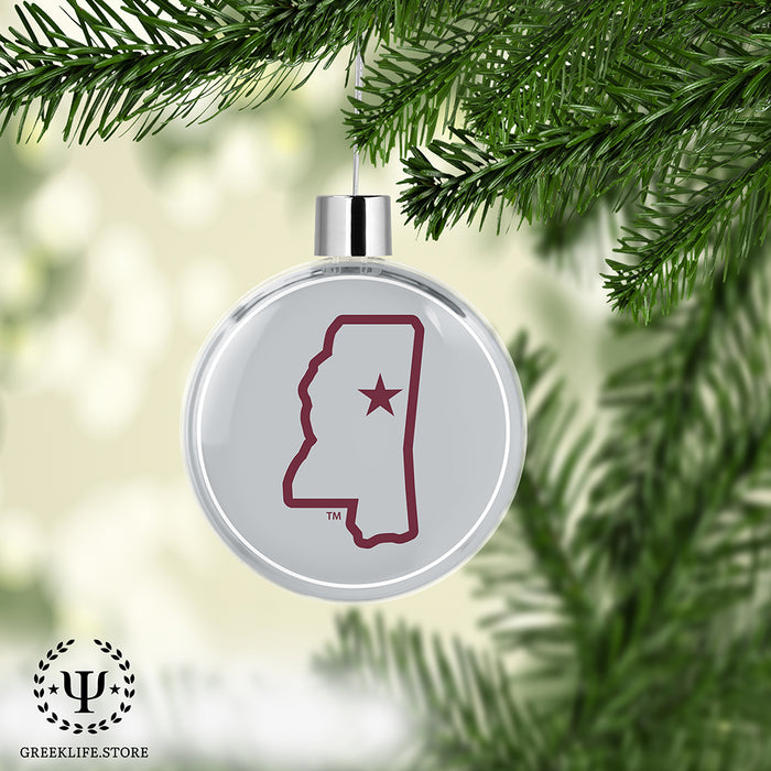 Mississippi State University Christmas Ornament Flat Round