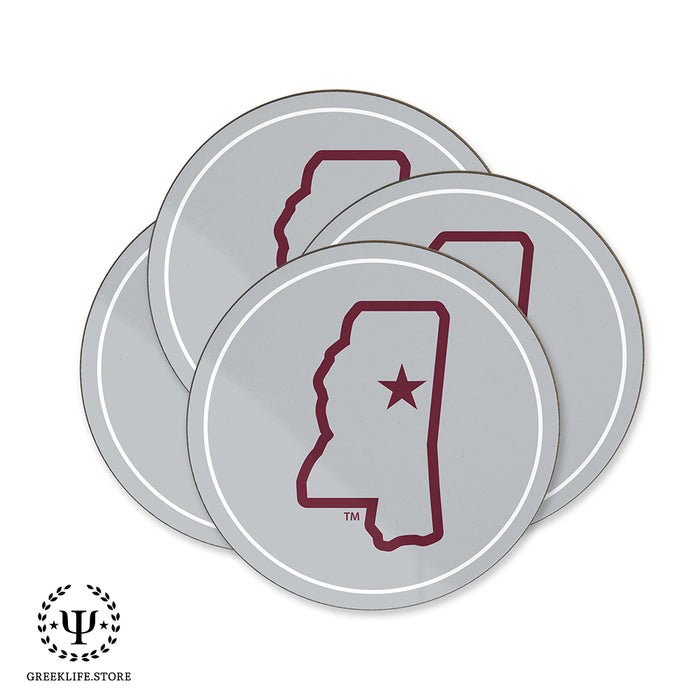 Mississippi State University Beverage Coasters Round (Set of 4)