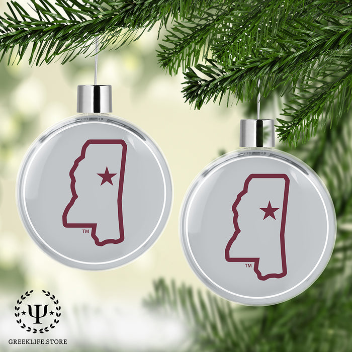 Mississippi State University Christmas Ornament Flat Round