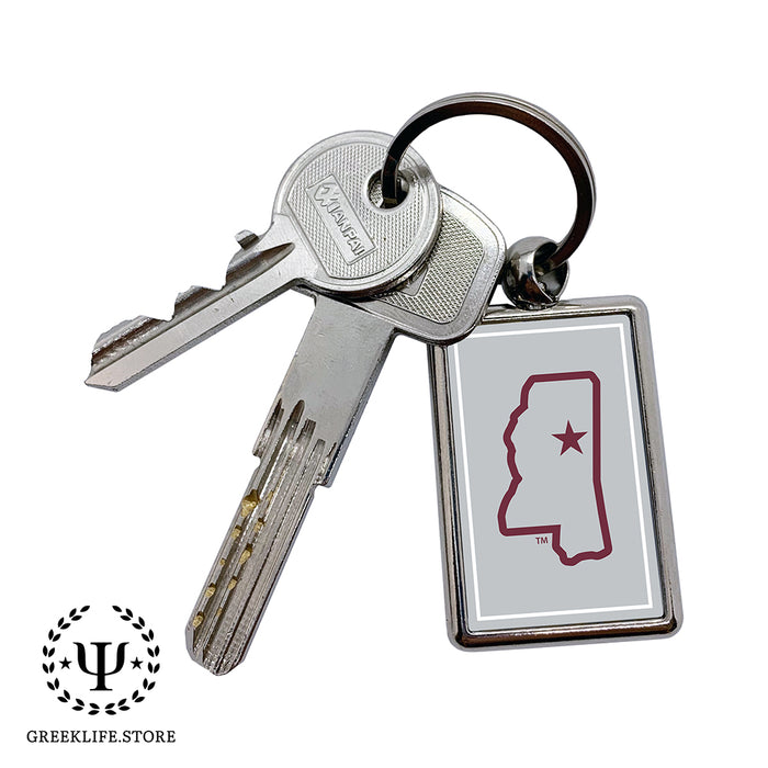 Mississippi State University Keychain Rectangular
