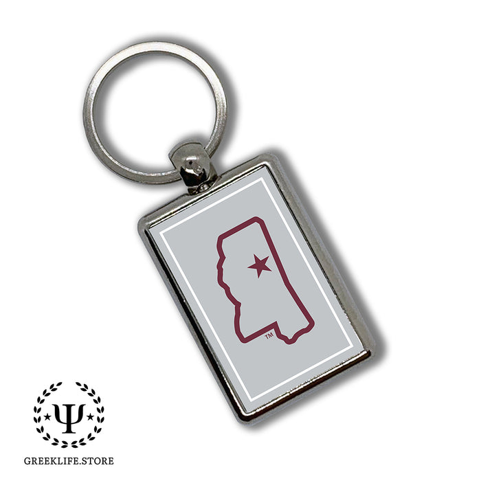 Mississippi State University Keychain Rectangular