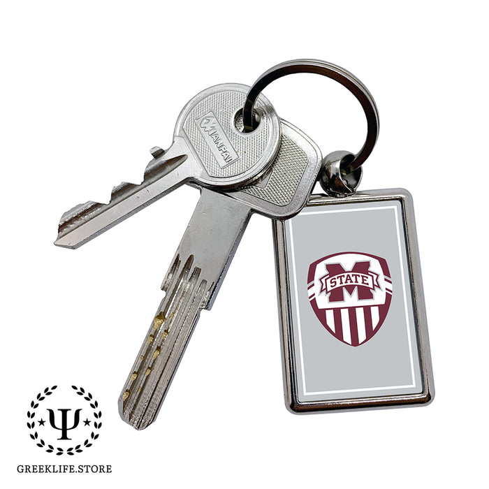 Mississippi State University Keychain Rectangular